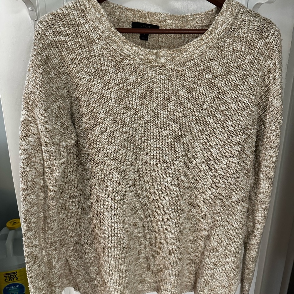 J. Crew Cream Knit Sweater